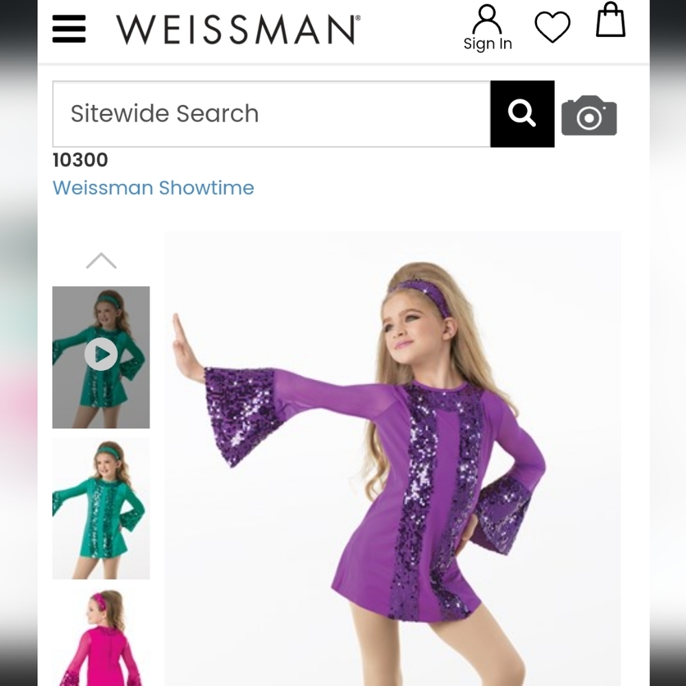 Weissman "I Will Survive" 60's/ 70's style dance costume